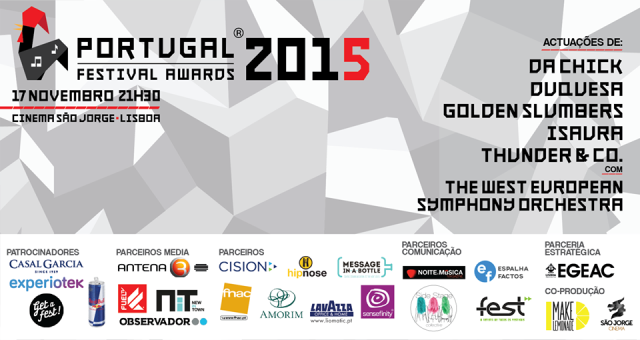 Portugal Festival Awards: vai à cerimónia com a Noite e Música