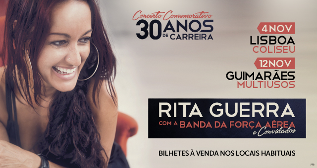 Passatempo Rita Guerra [ganha convites para os concertos de celebração dos 30 anos de carreira]
