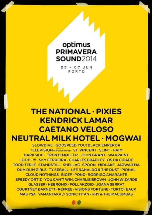 Optimus Primavera Sound 2014: conhece aqui o cartaz completo