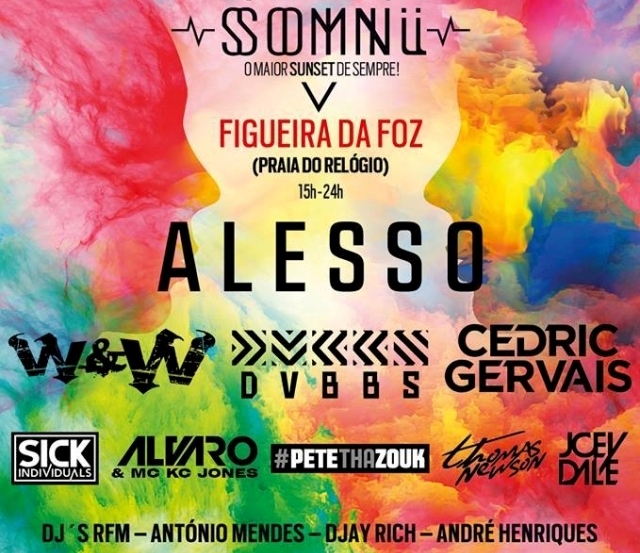 Passatempo RFM SOMNII: Ganha bilhetes para o Sunset da Figueira da Foz Passatempo RFM SOMNII: Ganha bilhetes para o Sunset da Figueira da Foz
