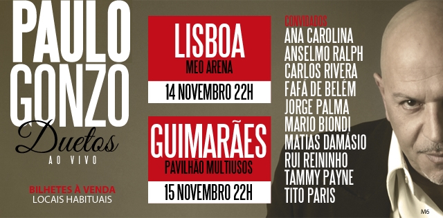 Passatempo: Paulo Gonzo em Lisboa e Guimarães