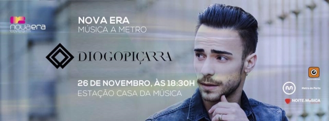 Diogo Piçarra é o próximo convidado da Nova Era Música a Metro