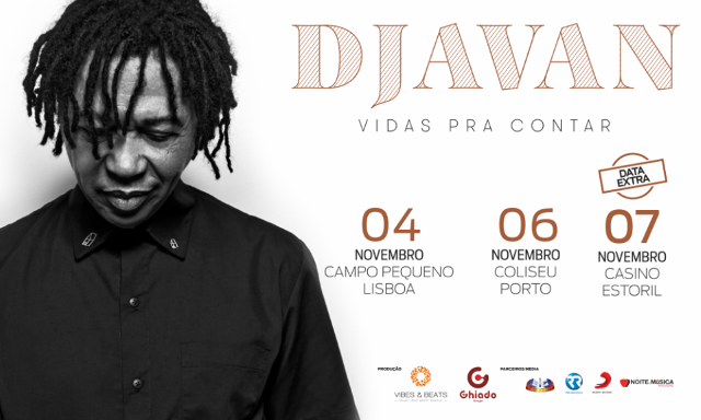 Djavan em Portugal [ganha convites para os concertos de Lisboa e Porto]