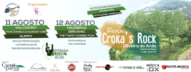 Festival Croka’s Rock regressa a Castelo de Paiva em agosto