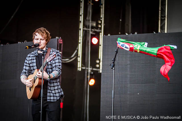 O primeiro concerto de Ed Sheeran em Portugal: recorda aqui as imagens do concerto no Rock in Rio-Lisboa 2014